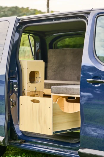 Tchao Tchao Lit Peigne Van sans Matelas & sans Tiroirs – Aménagement Modulable en L