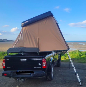 NaitUp TriUp – Tente de toit rigide aluminium – Installation rapide – Voyage & bivouac