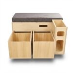 Tchao Tchao Lit Peigne Van sans Matelas & sans Tiroirs – Aménagement Modulable en L
