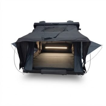 Tente de toit HRB 1.5 Book 3 Pax – Ouverture assistée, toit panoramique, LED USB intégrée