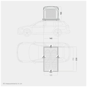 Tente de toit Qeedo Freedom Hybrid 2 - vue 2