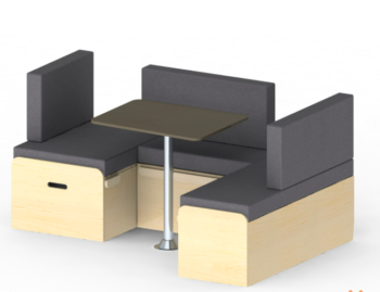 Banquette en U modulable pour van et fourgon aménagé – couchage transformable + rangement intégré