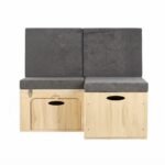 Ensemble kit d’aménagement van en L V1 – mobilier complet modulable pour couchage & rangement