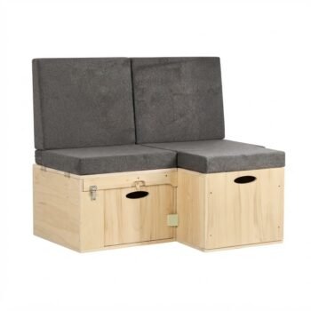 Ensemble kit d’aménagement van en L V1 – mobilier complet convertible pour espace vie