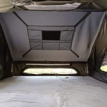 HRBIVACAR HRB 1.9 Family – Tente de Toit Rigide 4 Places, Matelas Viscoélastique & LED